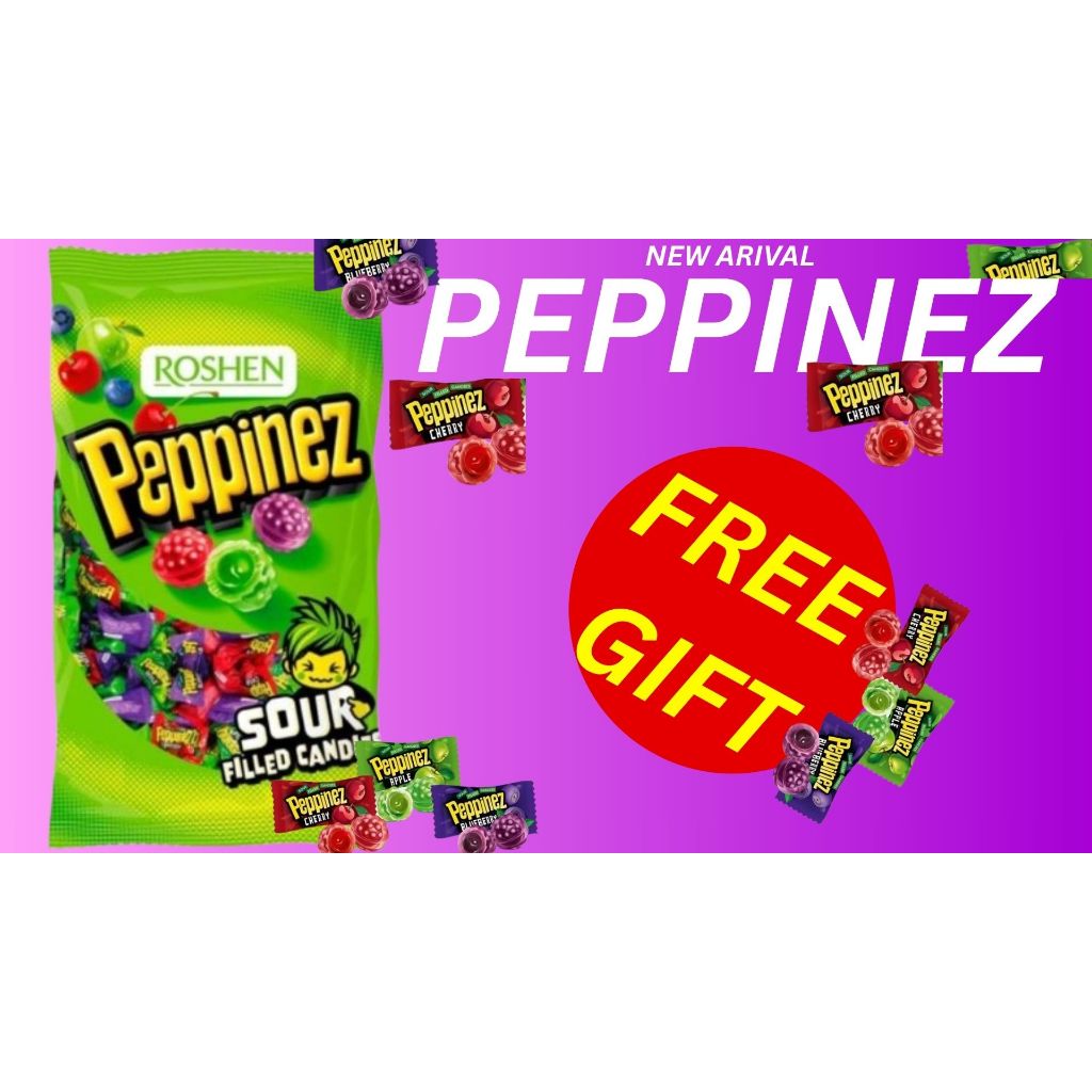 Peppinez Candy – Sweet & Sour Chewy Treat Gula-Gula Peppinez – Snek Kenyal Manis & Masam