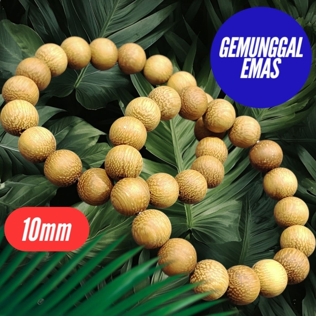 GELANG TERAS GEMUNGGAL EMAS 10mm (Pemudah Jodoh)
