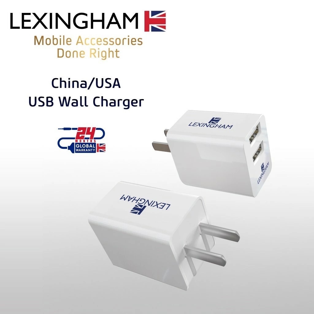 Lexingham Wall Charger - China/USA USB Charger