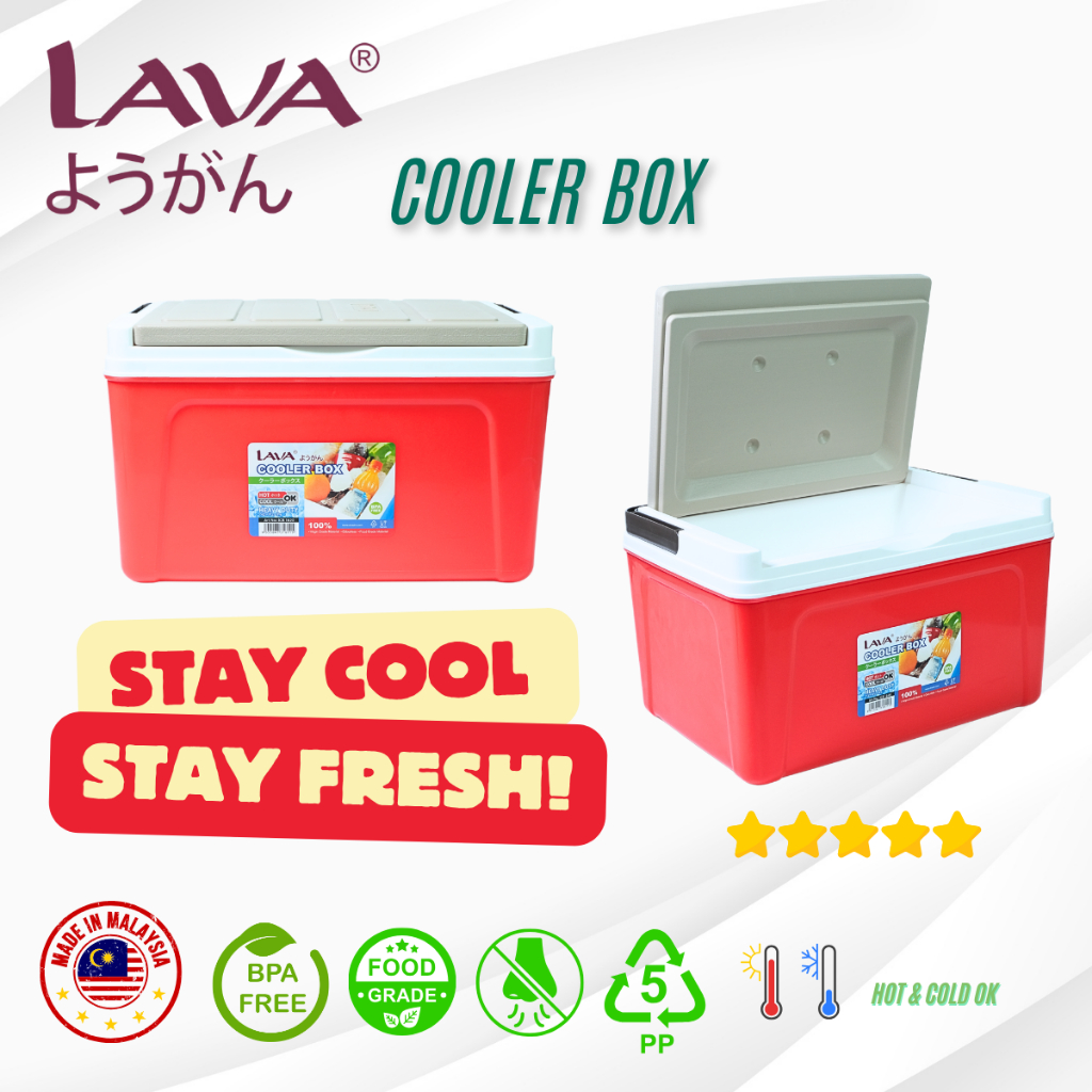 IRUMA x LAVA Kotak Ais Tahan Lasak 20L | Ice Box Camping & Memancing | Peti Ais | Baldi Ais Outdoor | Sesuai Untuk BBQ