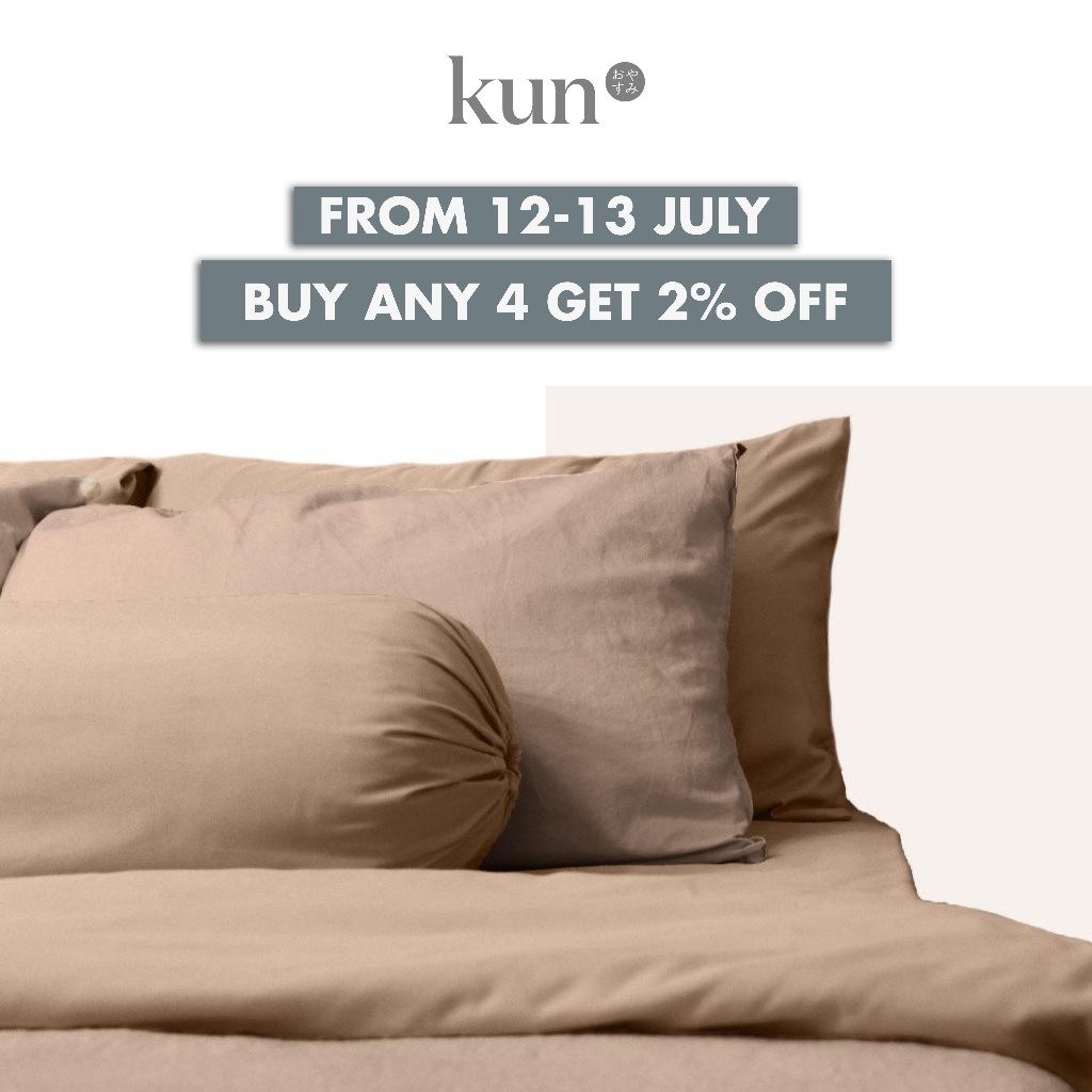 kun Dreamweave Basic Bedding Set without Quilt Cover (Plain) or Comforter (Printed)