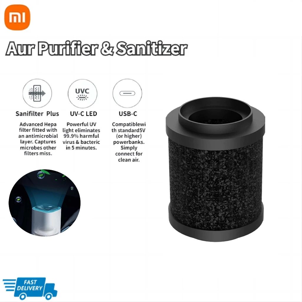 Xiaomi Air Filter Portable Mini Smart Rechargeable Negative Ion Car Air Purification Deodorizer Deodorizer Deodorant Haz