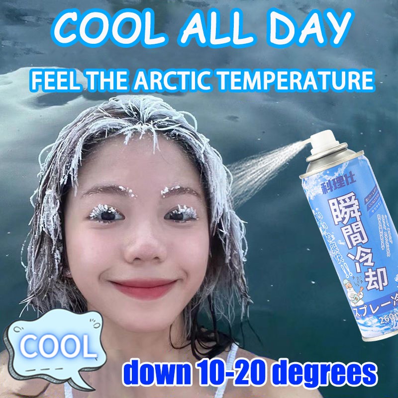 Car Cooler Spray Rapid Cooling Instant Freeze Environment Cooling Spray Auto Cooler/cooling spray for body/cool spray