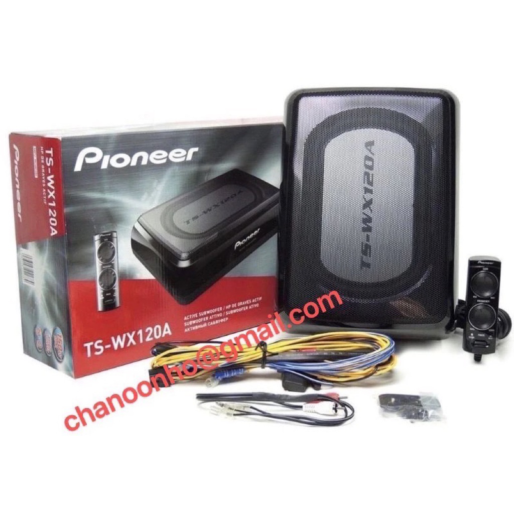 Pioneer TS-WX120A 150 WATT Active Underseat Subwoofer BULT-IN POWER AMPLIFIER Car Audio Bawah Kerusi
