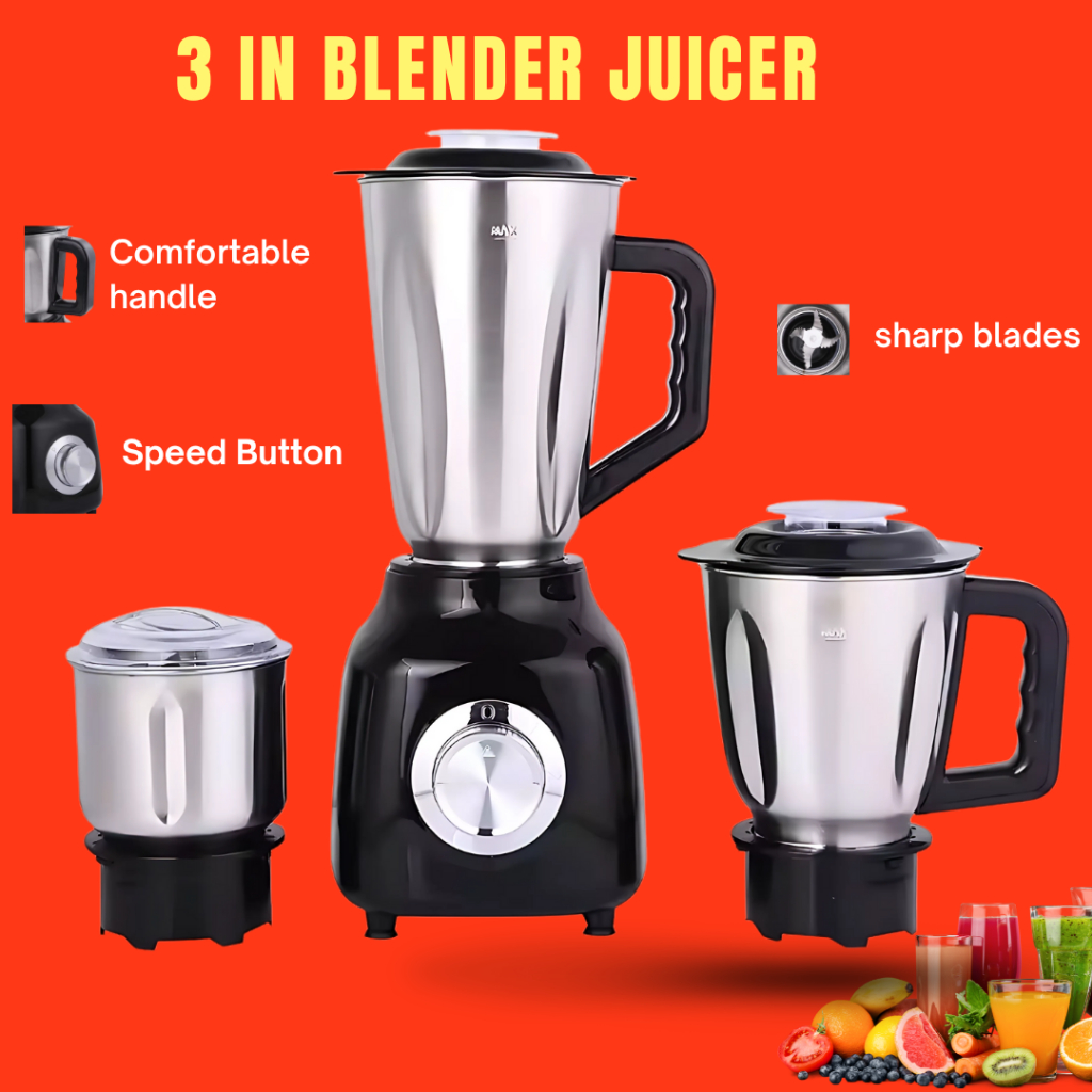 Stainless Steel Blender Grinder Mixer Juicer Extractor Food Processor Smoothie Ice Crusher / Mesin Pengisar