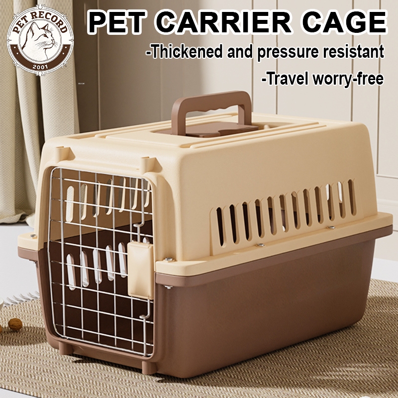 Pet Carrier Travel Cat Carrier Crates Sangkar Pengangkutan Kucing Anjing Lulus Penerbangan 航空箱