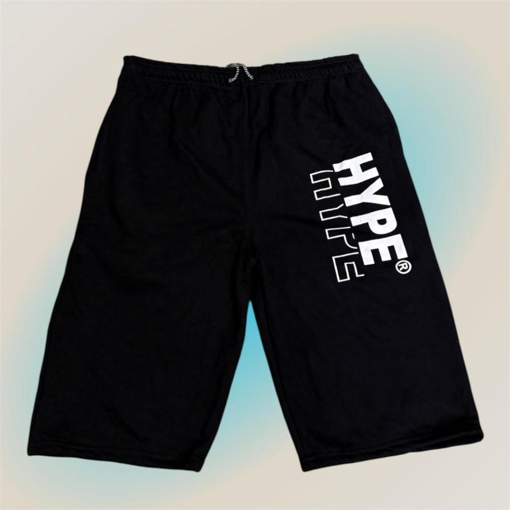 HYPE SHORT PANT .UNISEX .100%COTTON SIZE=S-6XL  READY STOCK MALAYSIA