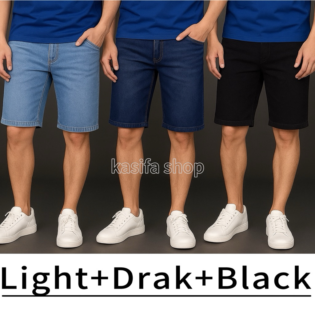 3HELAI RM=50 DENIM SHORT PANT JEANS SELUAR PANDEK SIZE (28-40)