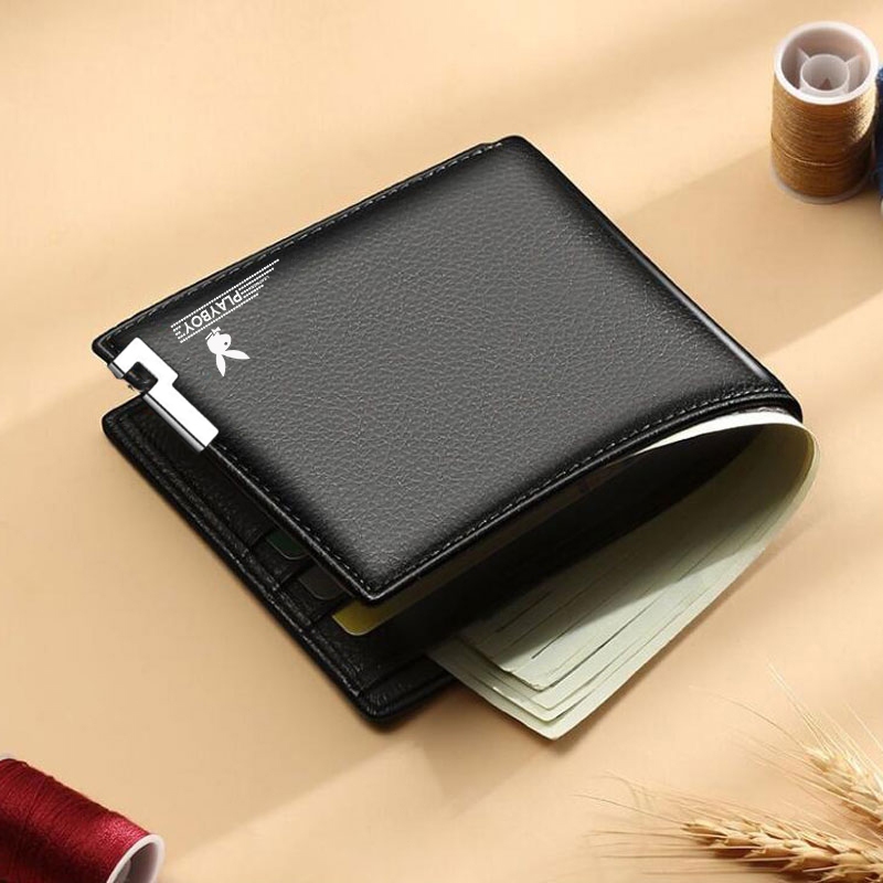 Moss? Casual Dompet Lelaki Leather Short Wallets Fashion Card Holder Wallet Beg Duit Kecil 钱包男 钱夹