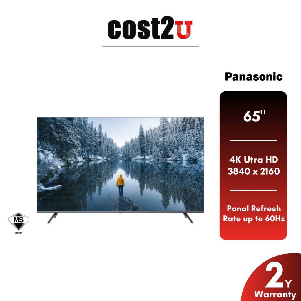 Panasonic NX650 65" LED 4K HDR Google TV |  TH-65NX600K (Android Television Televisyen 电视机)