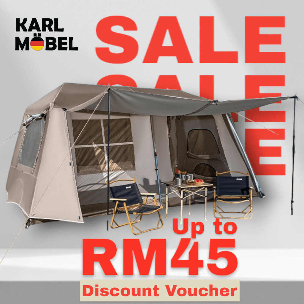 Village-13 Camping Tent Waterproof Automatic Khemah camping besar 5-7 person family Auto tent kemah Khaki Black Green