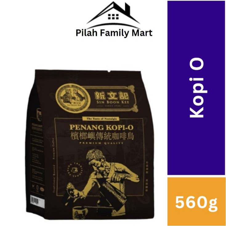 Kopi O with Sugar SIN BOON KEE Penang 20 x 28g