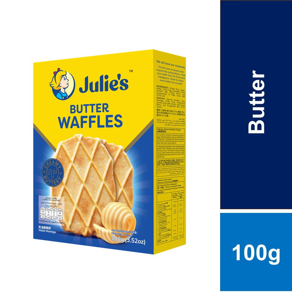 Julie's Butter Waffles 100g