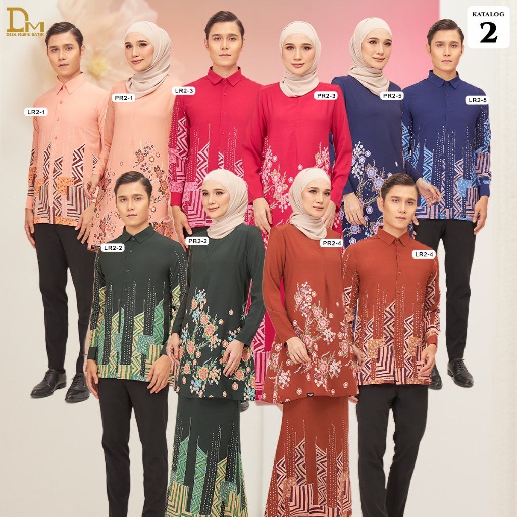 Desa Murni Batik - Baju Sedondon Kurung Batik Airis & Kemeja Batik Luxe 1.0 (Swiss Crepe) - Katalog 2