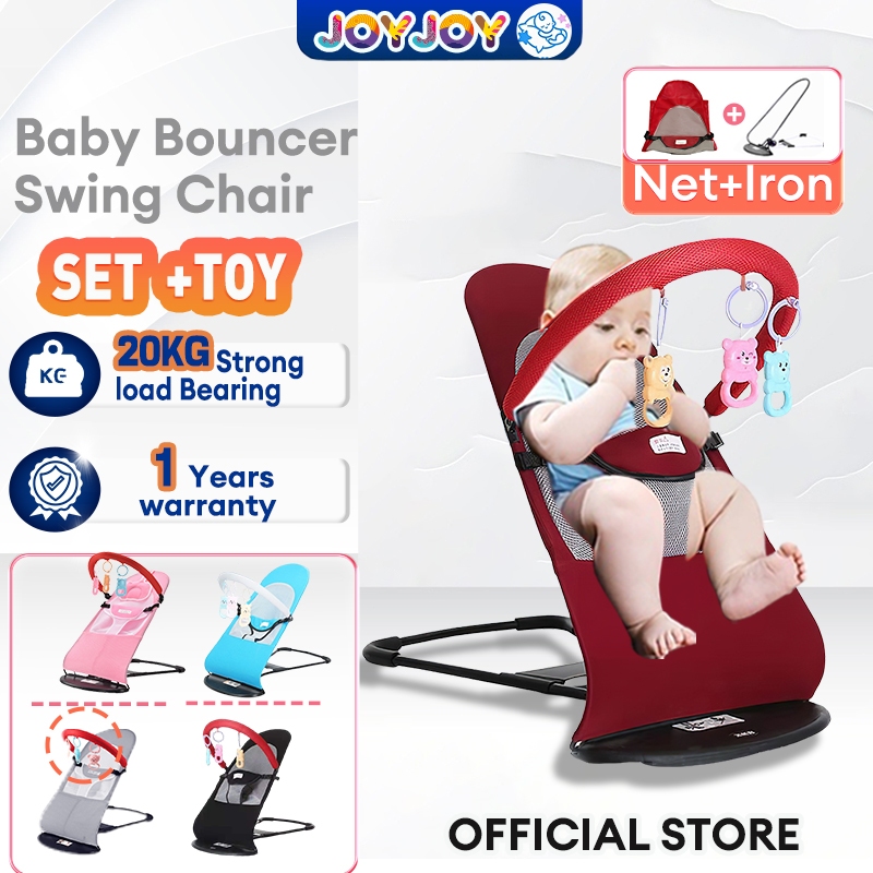 Free returnsFoldable Baby Bouncer Baby Balance Chair Rocker Bouncer Chair Baby Rocker buai baby 宝宝躺椅