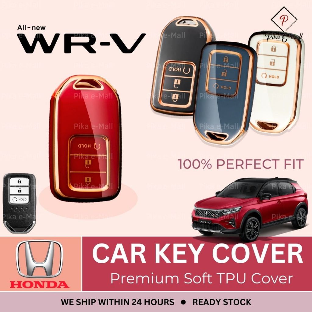 Honda WRV 2023 Key Cover Key Case Holder Cover Kunci Sarung Honda WRV 2023 Accessories Aksesori TPU