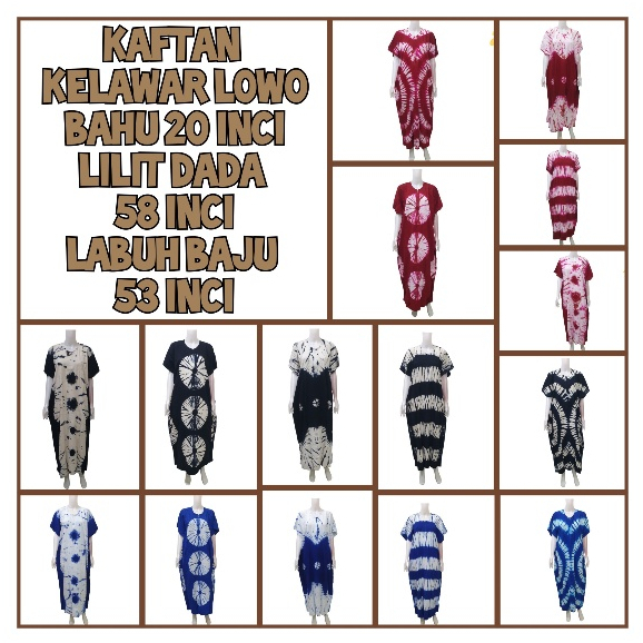 KAFTAN KELAWAR BATIK TYE DYE