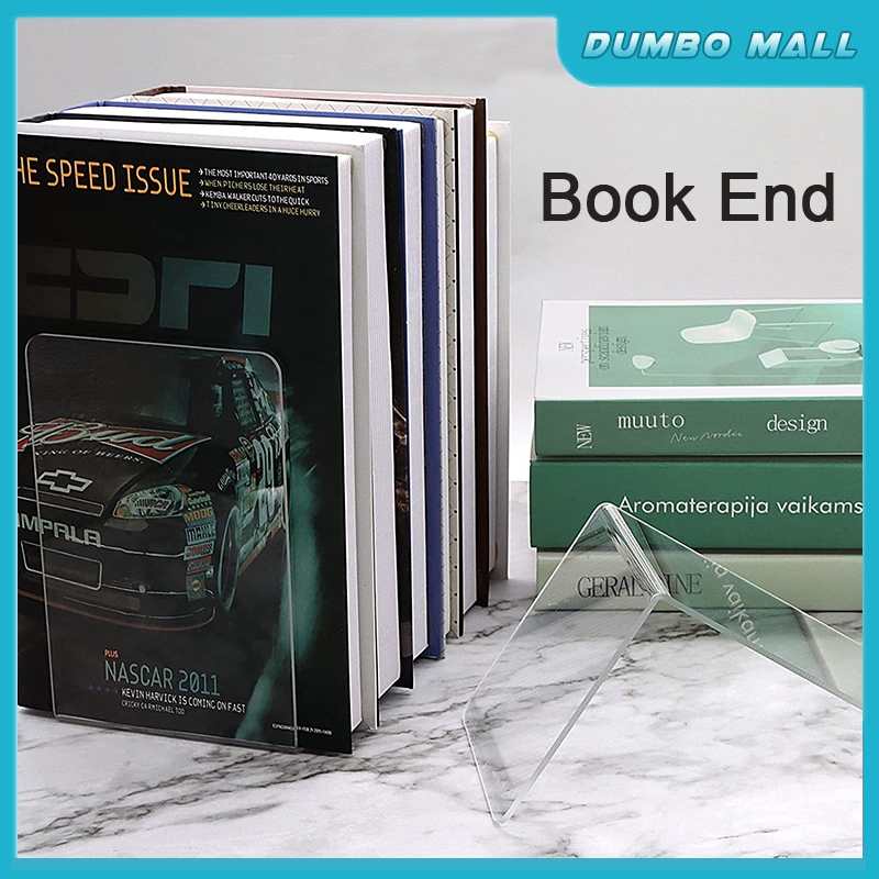 Book End Desk Organizer Books Stand Desktop Bookshelf Simple Stationery Holder Office File Rack