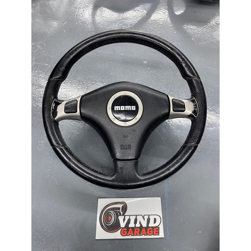 Steering Momo Hitam for Perodua & Toyota
