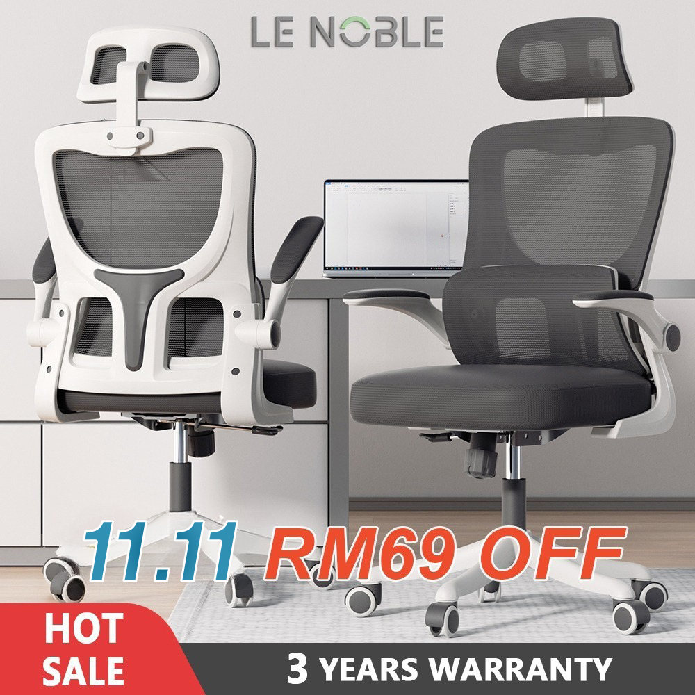 【LENOBLE BRAND】 418 Office Chair Gaming Chair Ergonomic Chair Computer Chair Kerusi Gaming - 3 Years Official Warranty