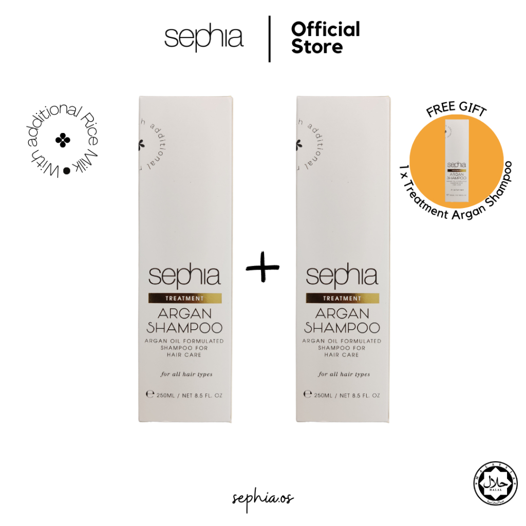 Sephia Treatment Argan Shampoo (2 Bottles)