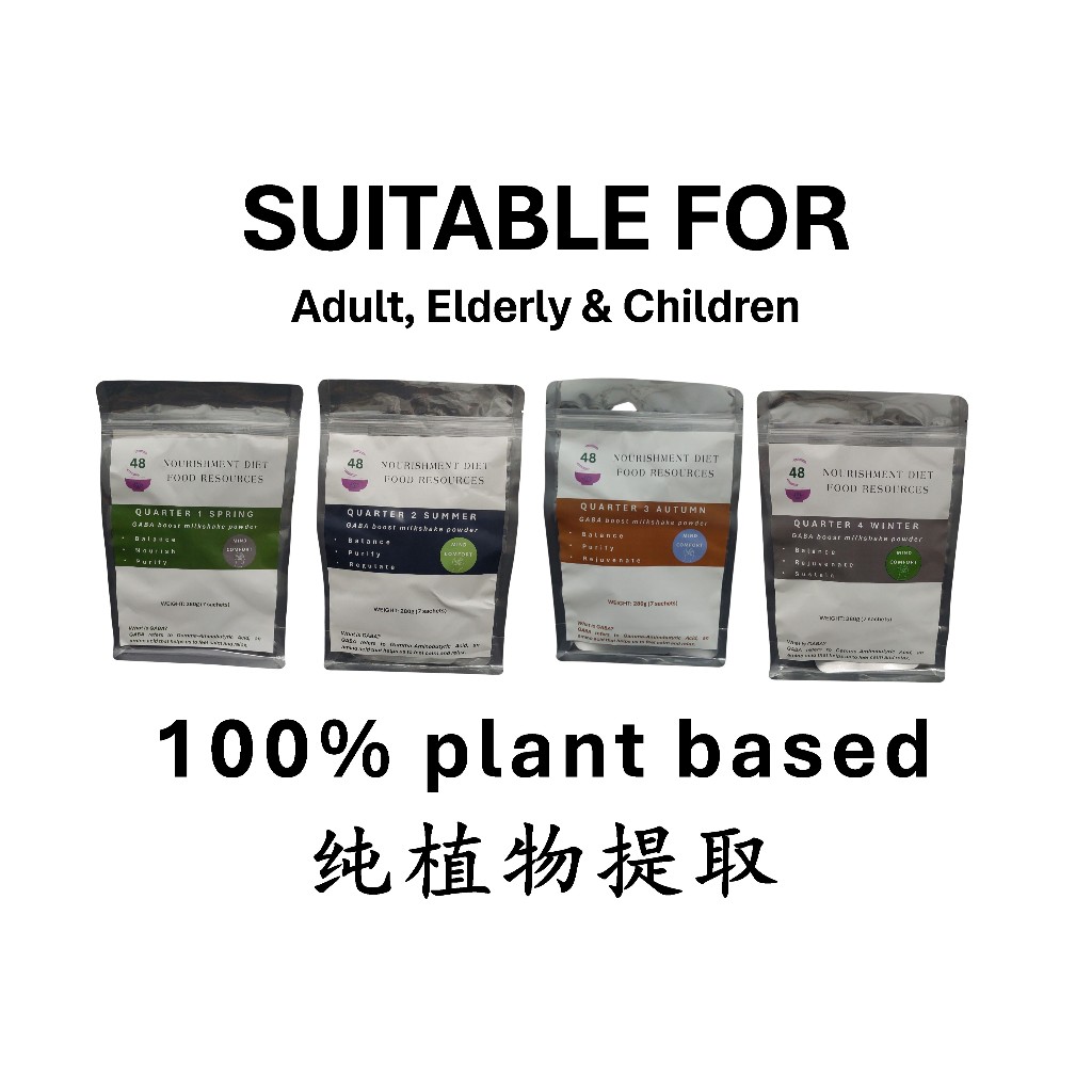 Plant-Based Milk Powder Unsweetened (omega calcium gaba booster) beras susu tepung 植物 代餐 小米 礼物