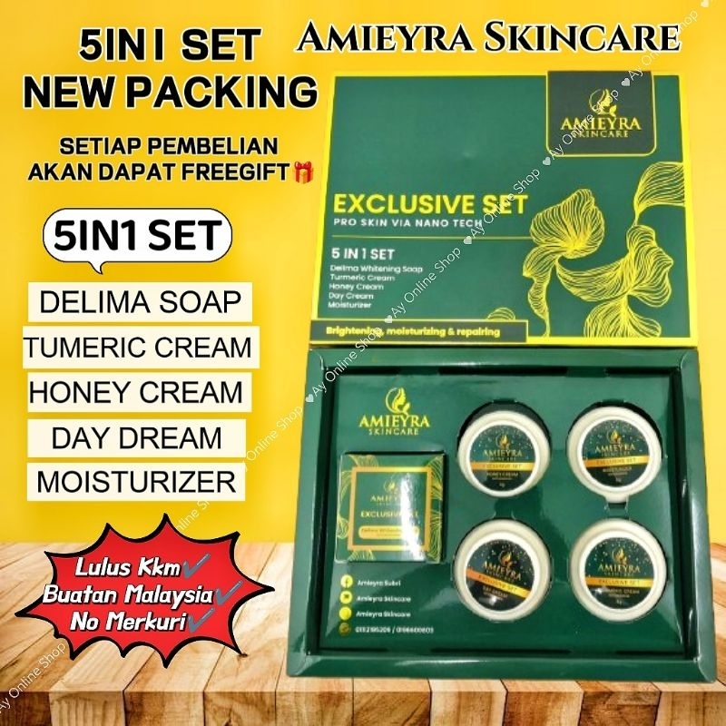 AMIEYRA SKINCARE SET 5 IN 1 ORIGINAL HQ