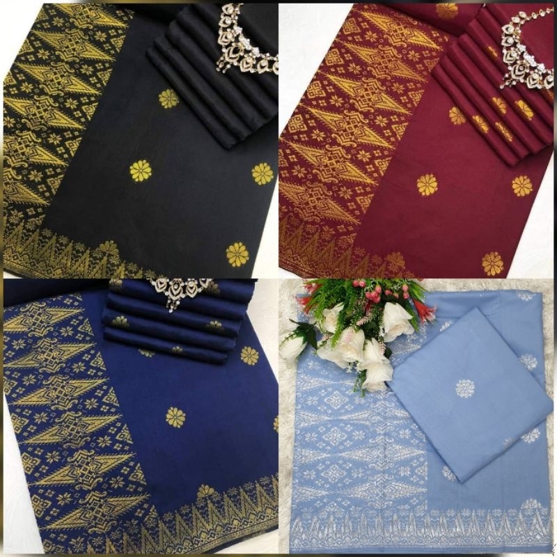 Kain Pasang Songket Tenun Tabur / Tenun Asli / Songket Tabur