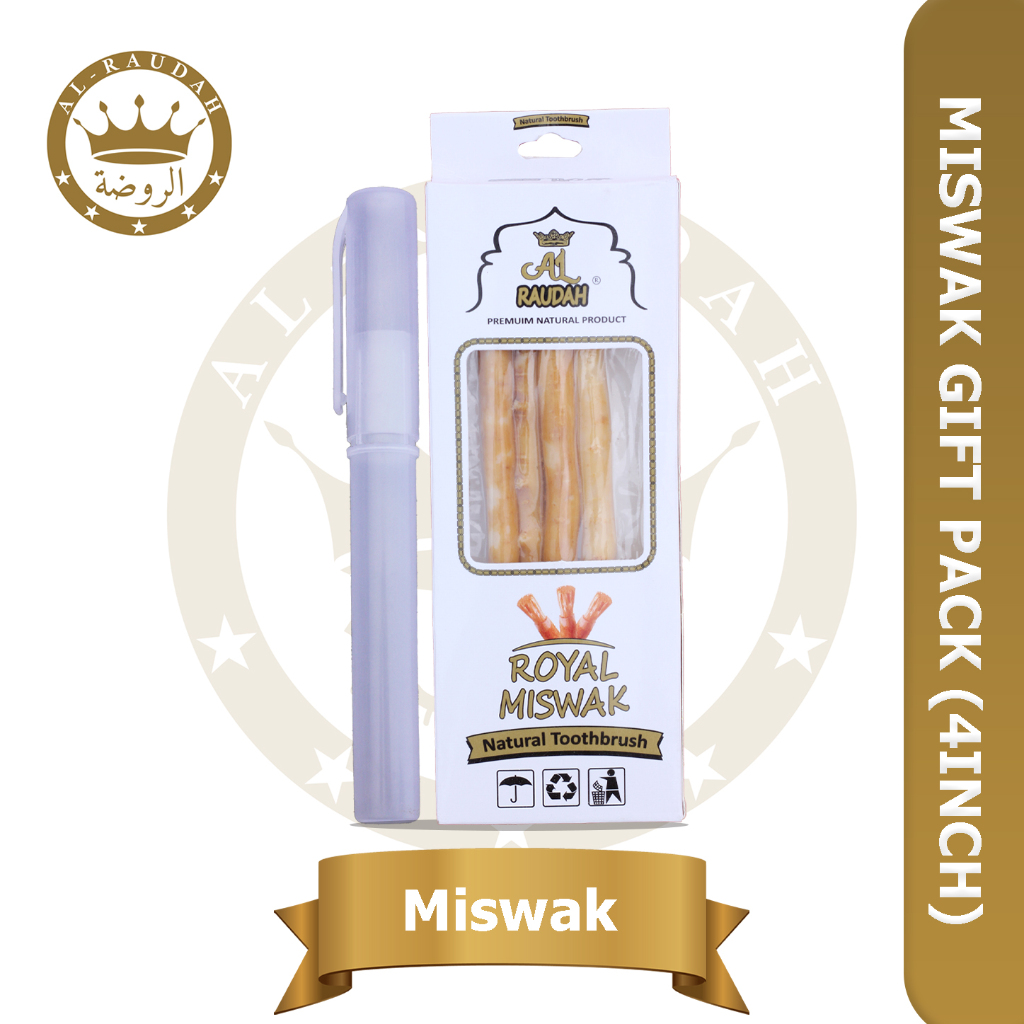 Miswak/Kayu Sugi/Siwak Arak/Hadiah (Gift Pack of 4 with Holder)" [SHOPEE LIVE]