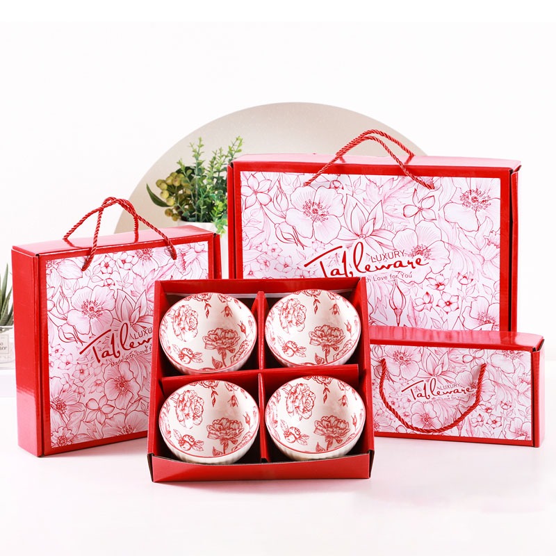 Bohemian Style Rice Bowl Porcelain Bowl Ceramic Bowl Mangkuk Keramik Soup Bento Bowl Doorgift Wedding Gift Dinnerware