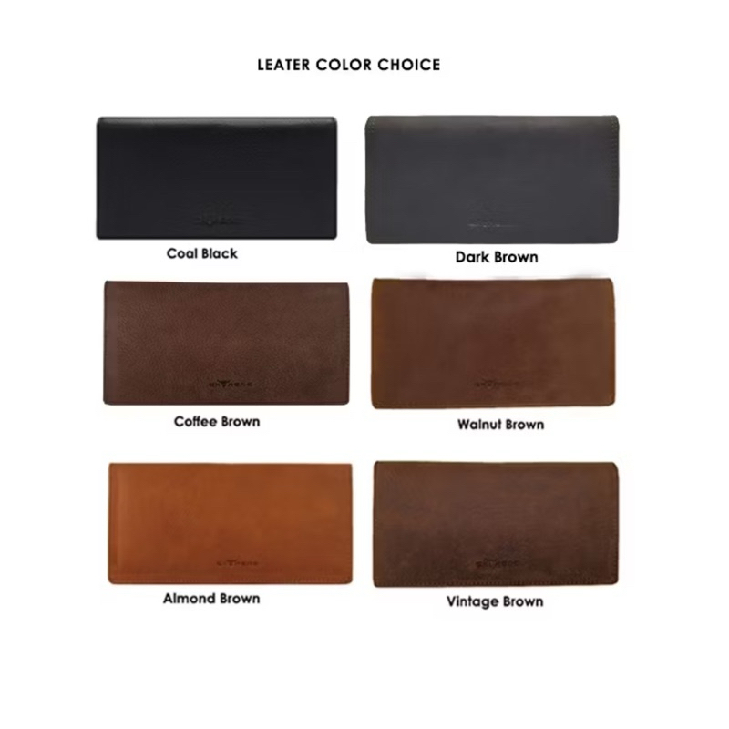 [Extreme] Genuine Leather Energy RFID Blocking Long Wallet For Men| Dompet panjang