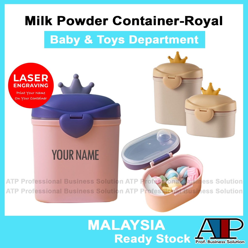 Container Beeb Royal Crown Portable Airtight Milk Powder Container Bayi Bekas Susu Kedap Udara 奶粉盒 Practical Design