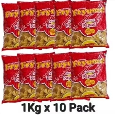 Ready Stock!! Fryums PANI PURI PAPAD 1kg X 10pkt | GOL GAPPAS Exp 11/2026