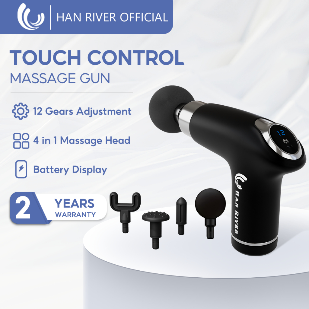 HAN RIVER Massage Gun Portable Massage Gun Multifunctional Fascia Gun 12-speed Adjustable To Relax