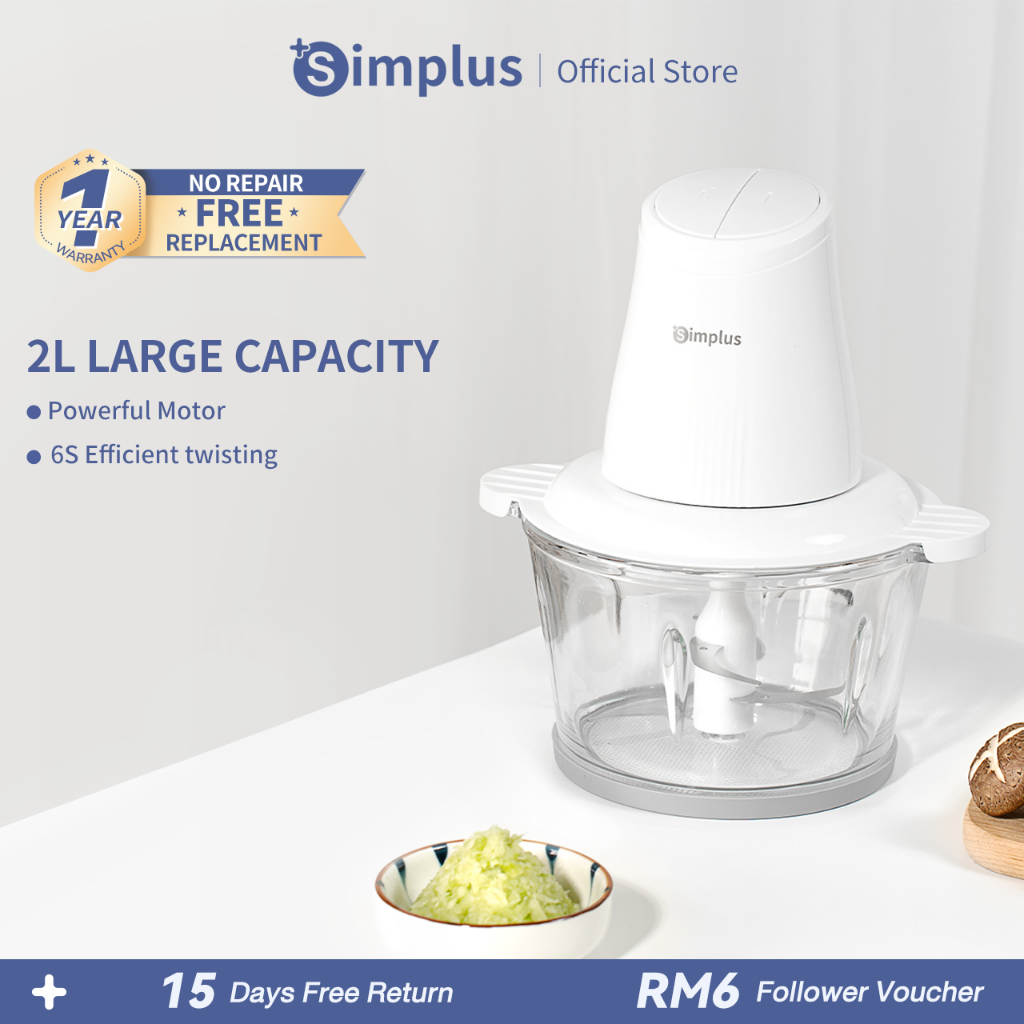 Simplus Meat Grinder 4 Stainless Steel Food Processor Blender (2L/300W) 【ViewChin】