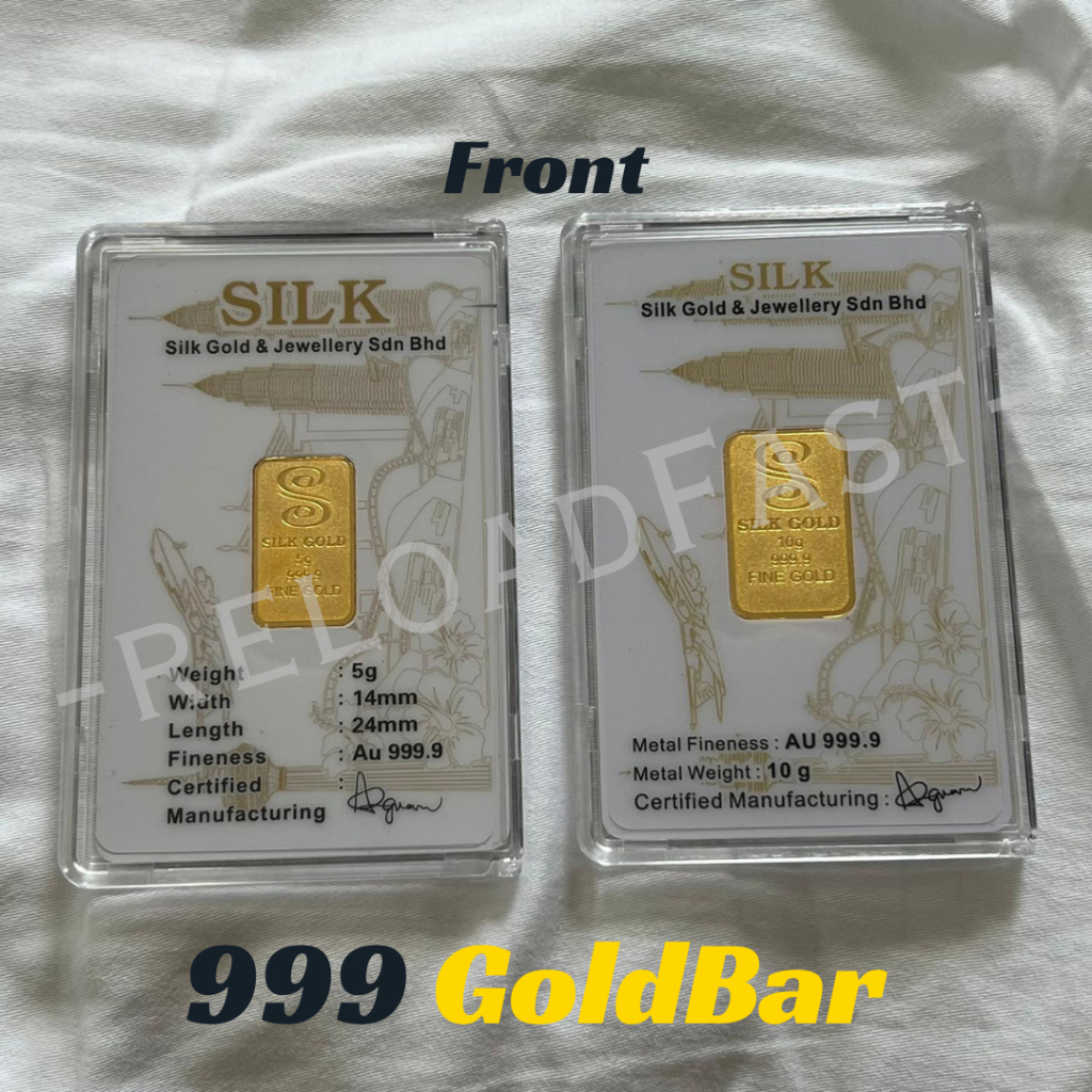 【Gold Bar】10g/5g 999.9 Pure Gold Investment Collectible Gift
