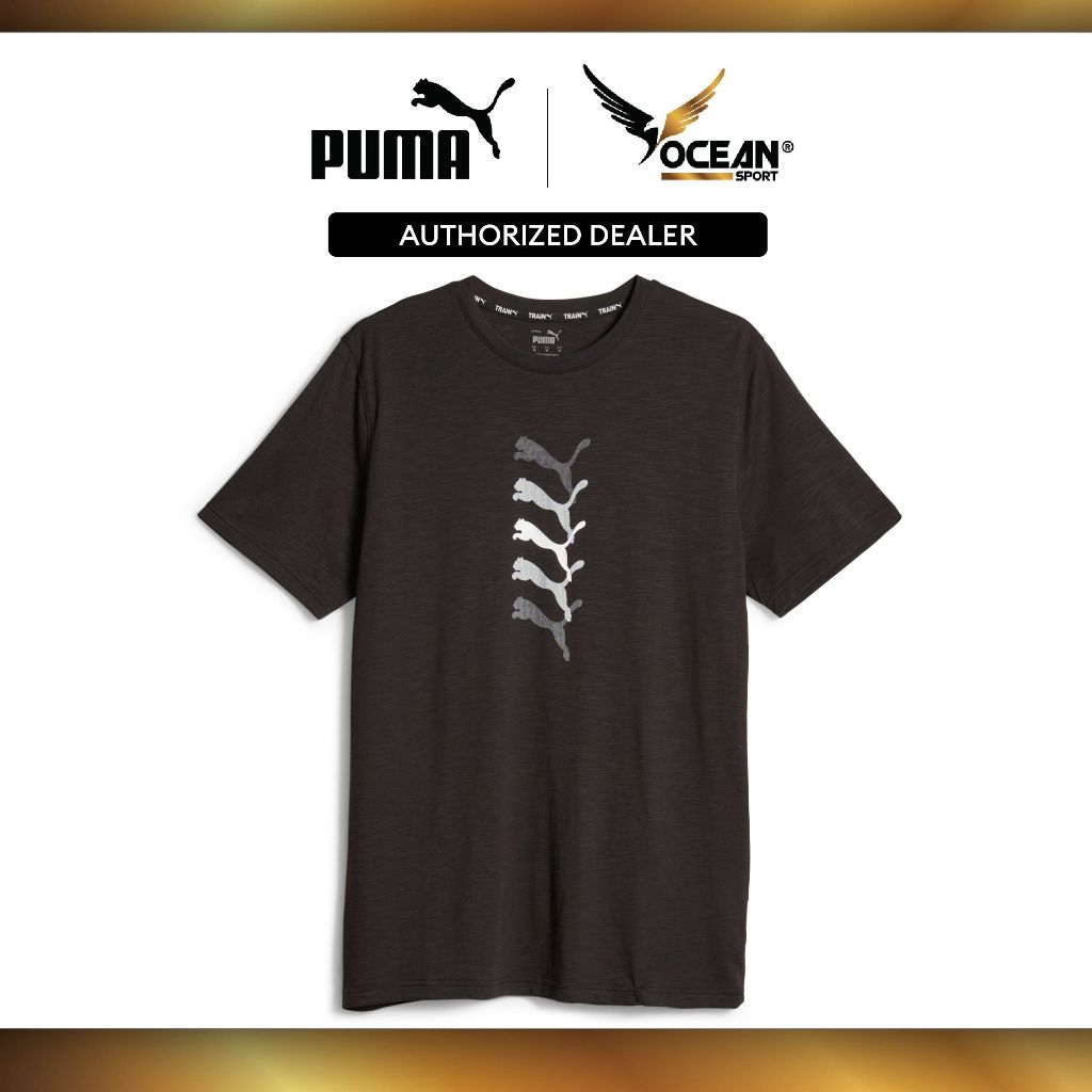 PUMA MEN S GRAPHIC TEE PUMA FIT PUMA Black 52419801