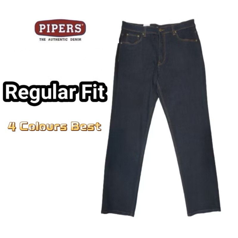 Pipers New Arrival Regular Cut Seluar Jeans(size 34-56)