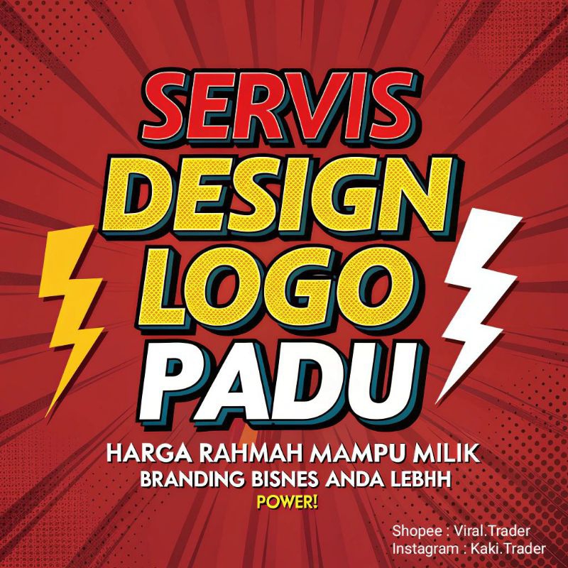(2025) SERVIS DESIGN LOGO / STICKER / POSTER / FLYER / BUNTING / BANNER / NAME CARD / VIDEO AI  MURAH LAJU DAN PADU
