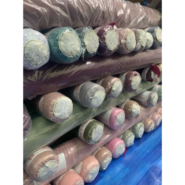 Kain Chiffon Georgette Plain /open meter / bidang 60/Kain potong/korean