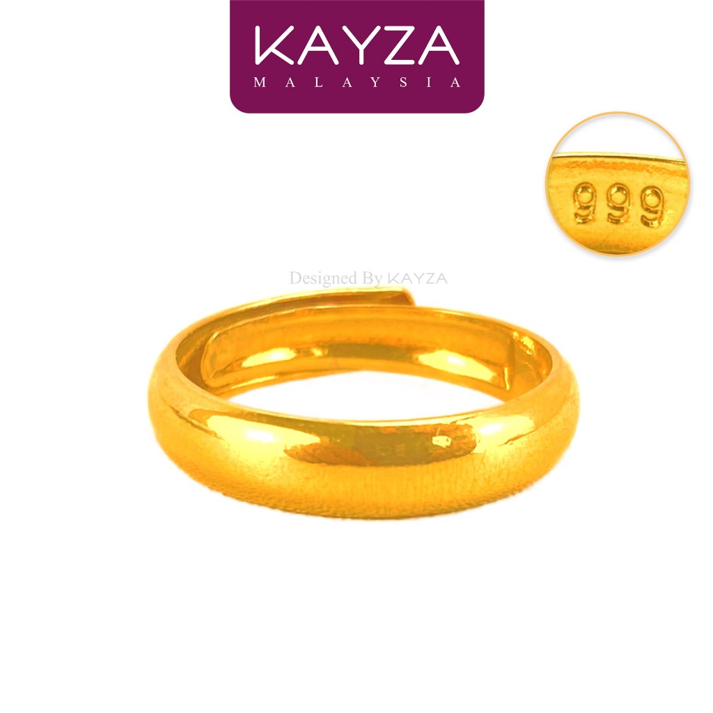 03R KAYZA Shining Ring Handcrafted Designs in Vietnamese Emas - Cincin dengan Emas Vietnam