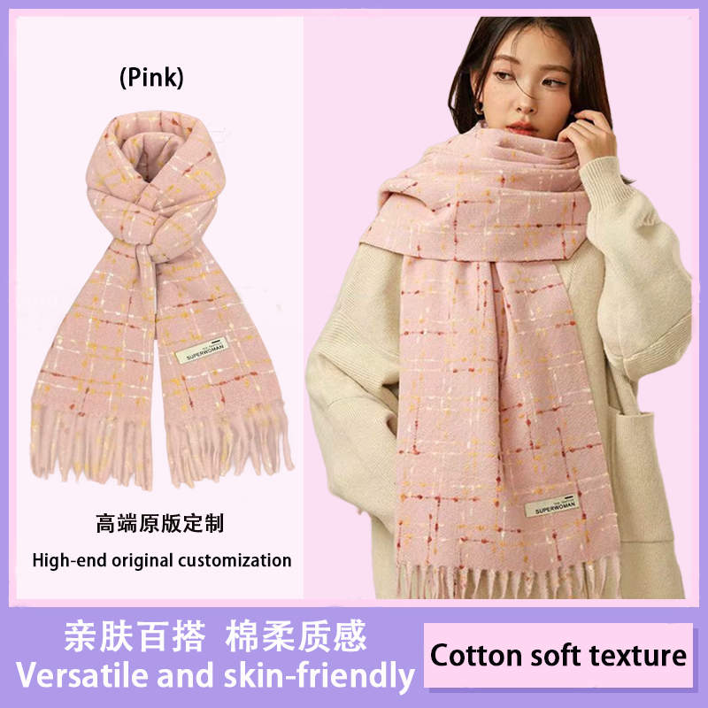 Ready Stock Warm Scarf Trendy Women Shawl Scarf Winter Women's Shawl Dual-Use Fancy Korean Style