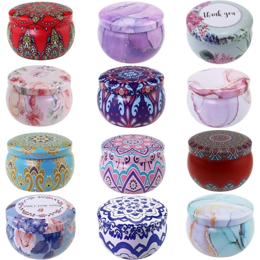 Personality Candy Drum-Shaped Cookie Party Supply Tea Pot Metal Tin Iron Box Storage Case Dry Spices Sweets Kotak Besi