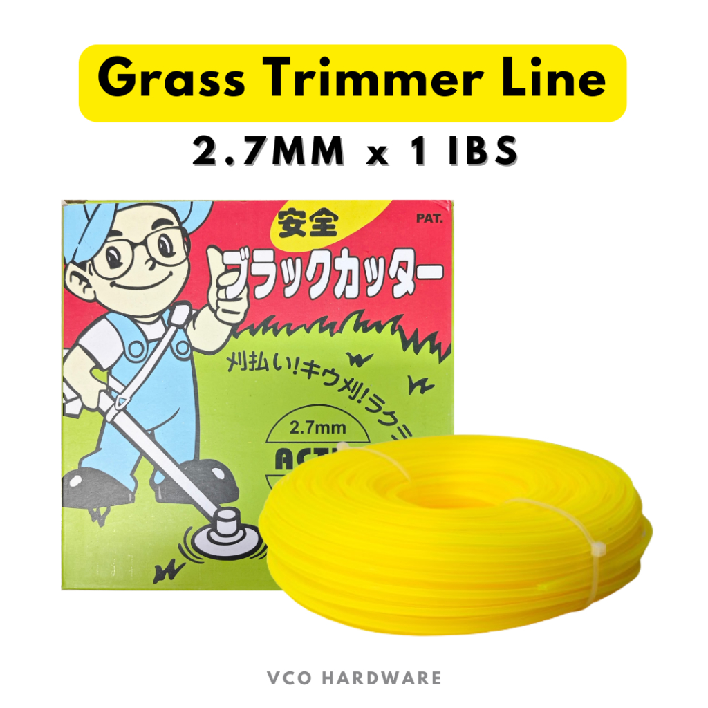 2.7MM x 1 IBS Yellow Nylon Grass Cutter Glass Trimmer Line String Tali Mesin Potong Rumput / Activ 4227
