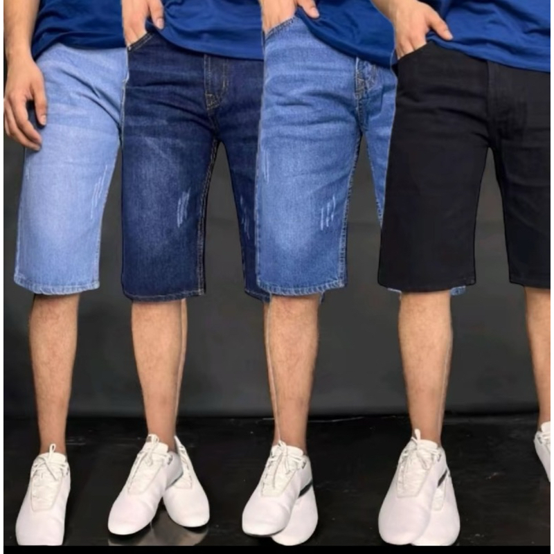 Men's Denim Short pant Non Stretchable (28-40) Classic Zip men's short pnat jeans