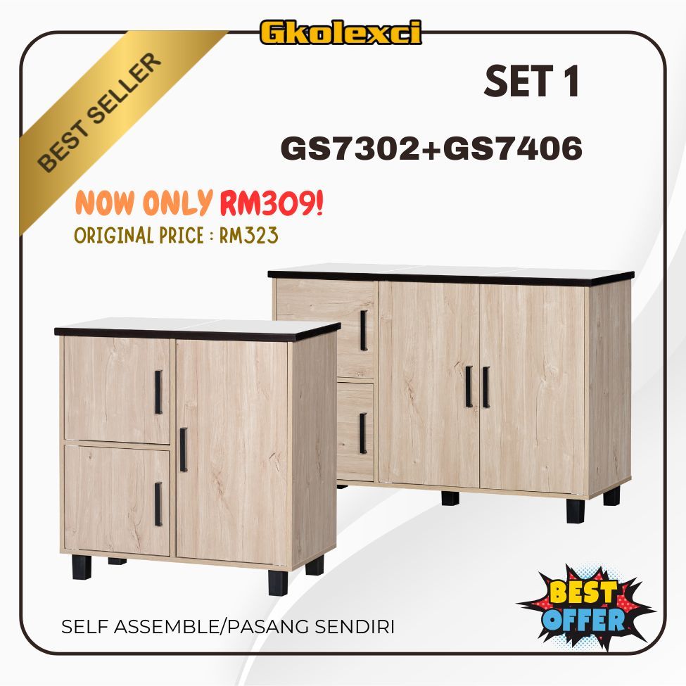 GKOLEXCI !! MUJI DIY Gas Kabinet Dapur Gas Cabinet Rak Dapur Almari Masak Cabinet