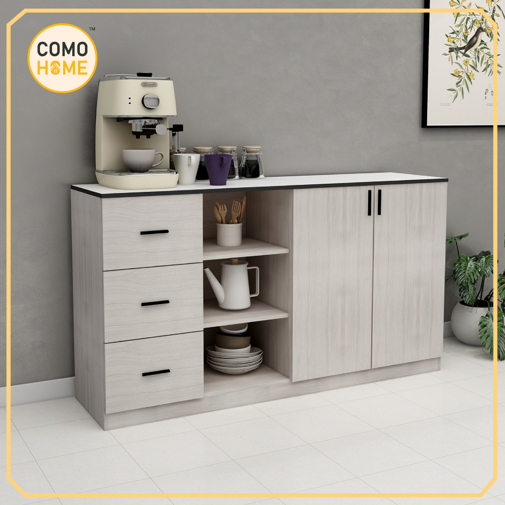 [SIAP PASANG] Como Home Kitchen Cabinet (KC1601) | Pantry Cabinet | for Dry Kitchen Area | Ready Stock