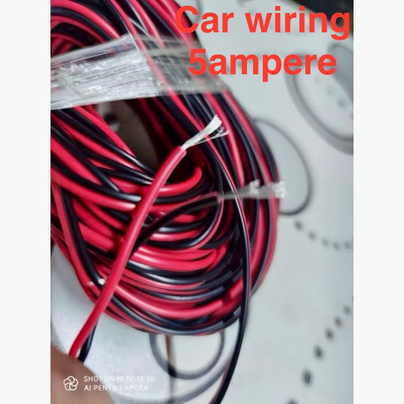 car wiring accessories wire 12v 24volt  wayar kereta high quality 5ampere tinned copper horn alarm lamp
