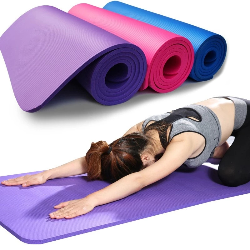 Yoga Mat EXTRA THICK 10MM NBR Non-Slip Mat Aerobic Home Workout Fitness Exerciser Tikar Yoga