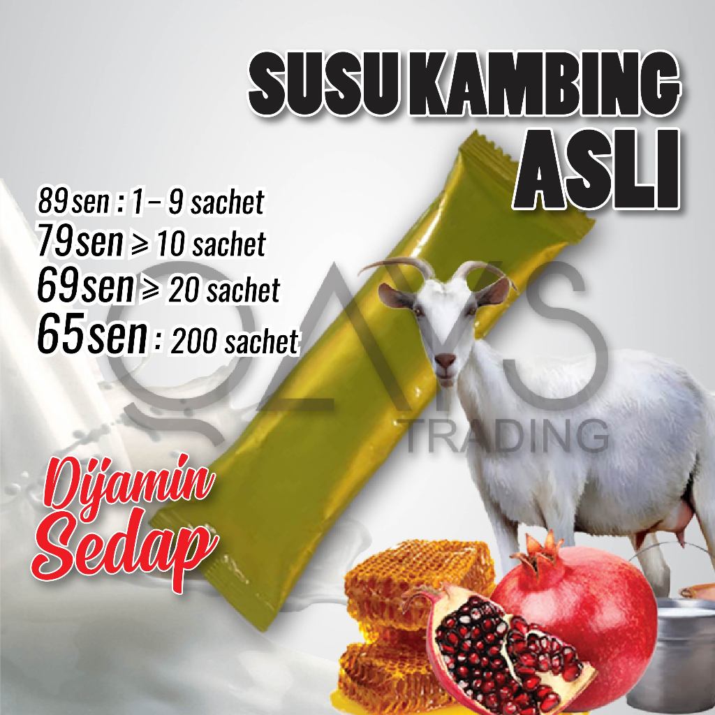 Lelong P1 Susu Kambing Asli Brand Popular & Sedap